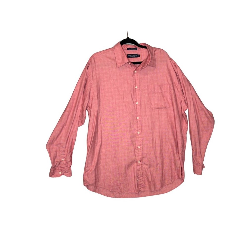 Daniel Cremieux Collection Men's Red Check Long Sleeve Button Up Size XL